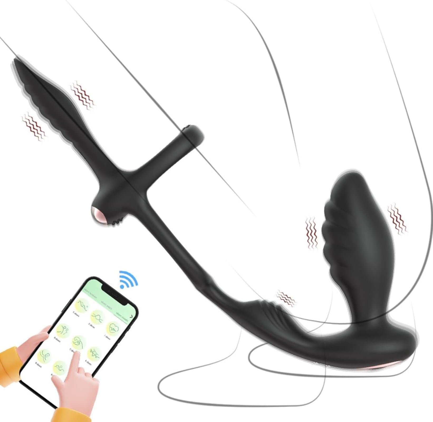 Torting Uovo uomo Potente Massaggio alla Prostata Ritardato Eiaculazione Butt Plug Sex Toy per gli Uomini Masturbare Dildo Macchina