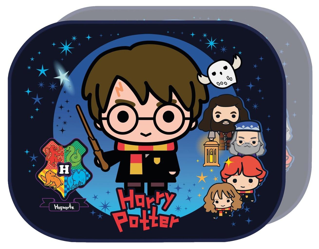Tataway Pair of Harry Potter Car Side Curtains 44×35 cm - Window Sunshade, Sun and Heat Protection, Magical and Colourful Design for Kids and Fans