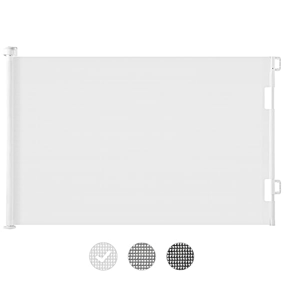 Cumbor Baby Gate Retractable Gates for Stairs, Mesh Dog