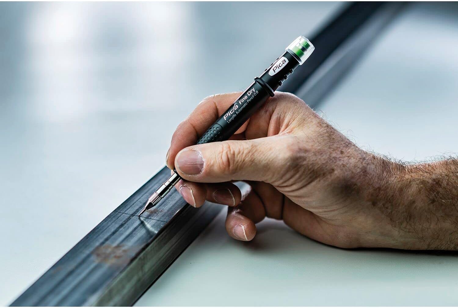 vasalat Pica Marker Set - Pica Fine Dry 0.9 Mechanical Pencil with 24 Refills Graphite Hardness H