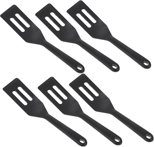 BESPORTBLE Espátula para galletas, espátulas de volteador de pescado, espátulas ranuradas, espátulas antiadherentes de silicona, espátulas de pizza,