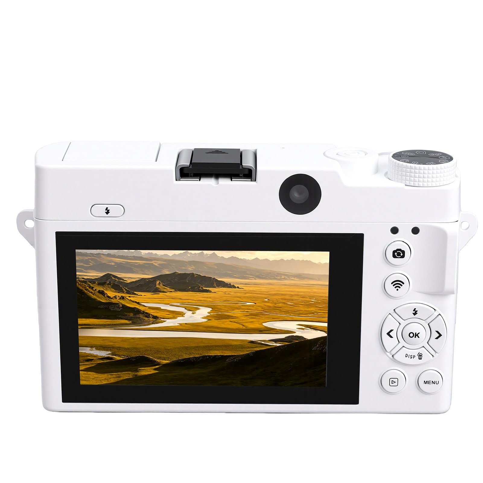 Annadue Fotocamera Digitale 5K per Fotografia, Fotocamera per Vlogging Selfie con Doppio Obiettivo Zoom Digitale 75MP 18x con Schermo da 3 Pollici per Adolescenti Adulti Principia (Black)