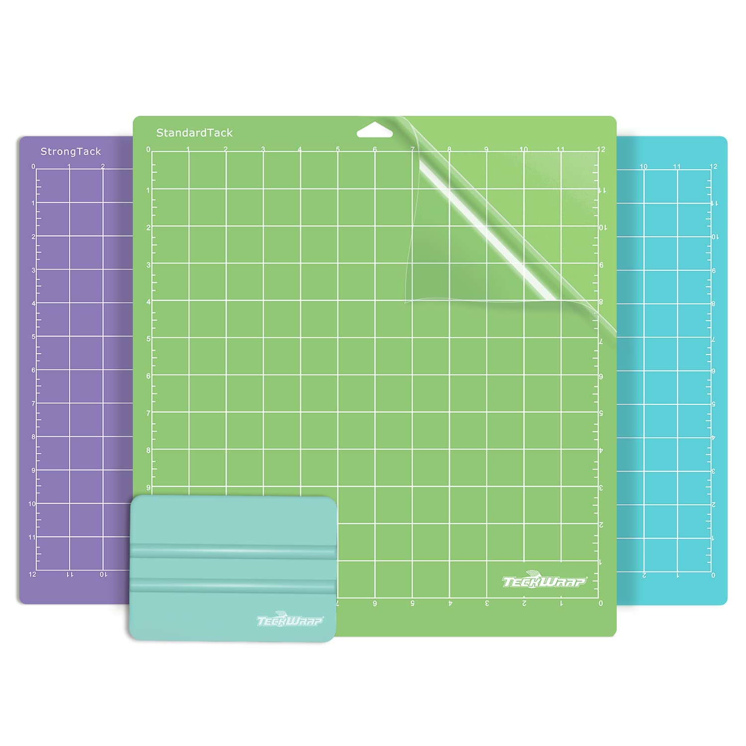 TECKWRAP Variety Cutting Mat for Crafting 12"x12" 3 Pack