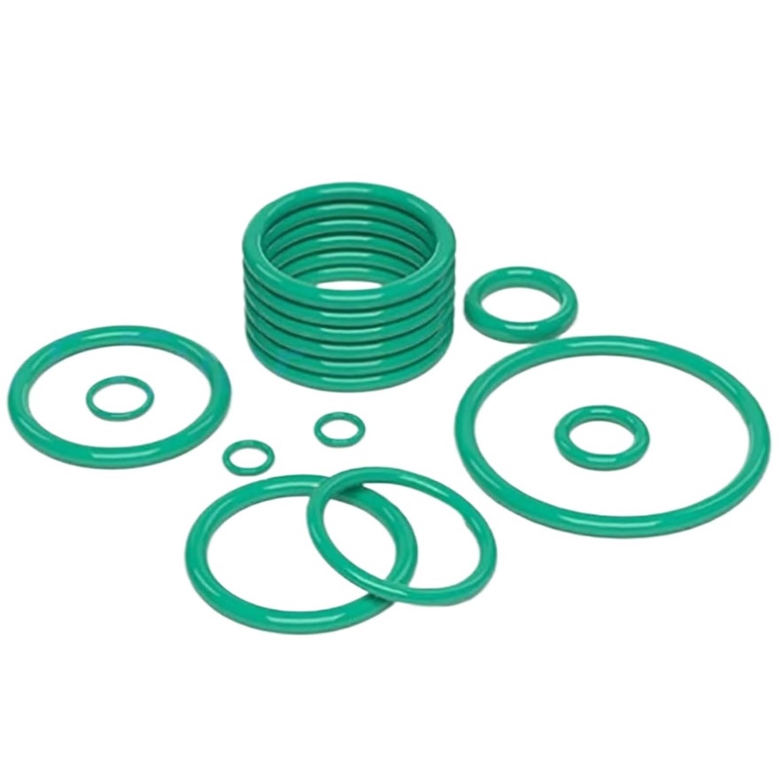 Junta tórica de caucho de flúor verde, 1,5 mm de diámetro exterior, 4 mm ~ 160 mm, juntas tóricas, junta de sellado, arandela, resistente al aceite(OD 16mm (100Pcs))