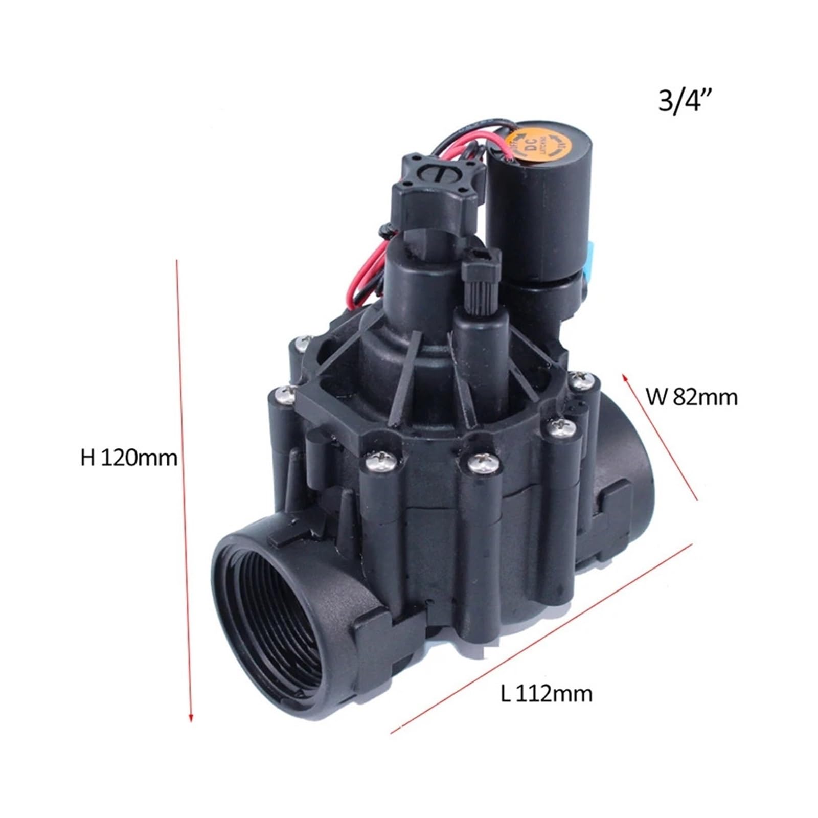 3/4 Pulgada 1 Agua con función de Pulso 220VAC 24VDC 24VAC 110VDC DC Enganche for riego(G-24vac)