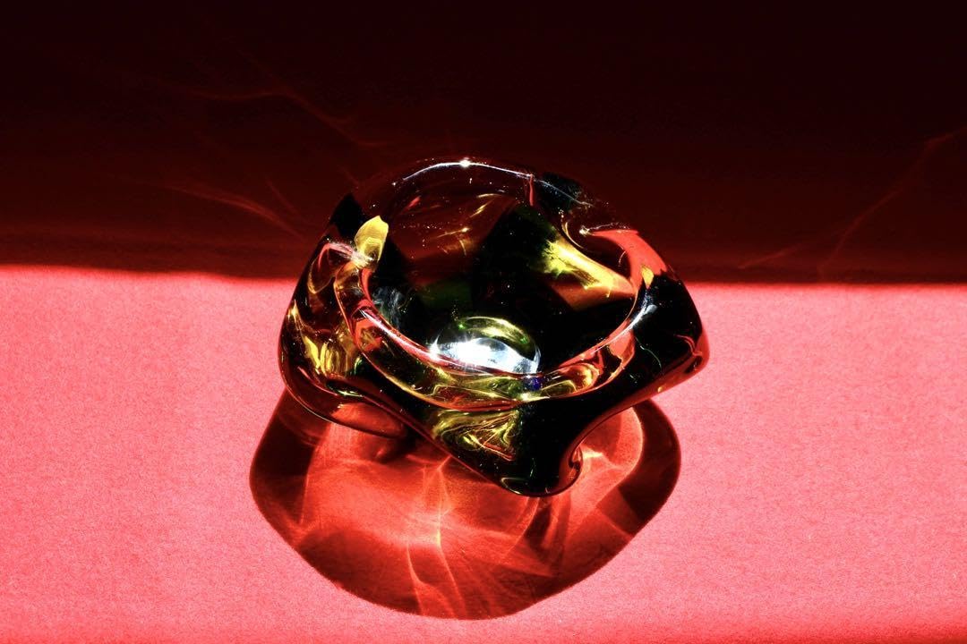 ガラスコレクション【灰皿　昭和レトロ　五角形】 Amazon.co.jp: ガラスコレクション 灰皿 昭和レトロ 五角形