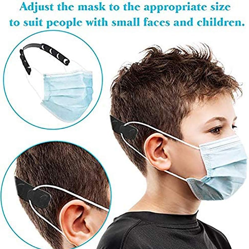10Pcs Mask Extender Strap, Anti-Tightening Decompression Mask Holder, Adjustable Mask Ears Protector Saver Ear Grips Accessories, Relieve Earache, Compatible with All Masks and Kids Mask.