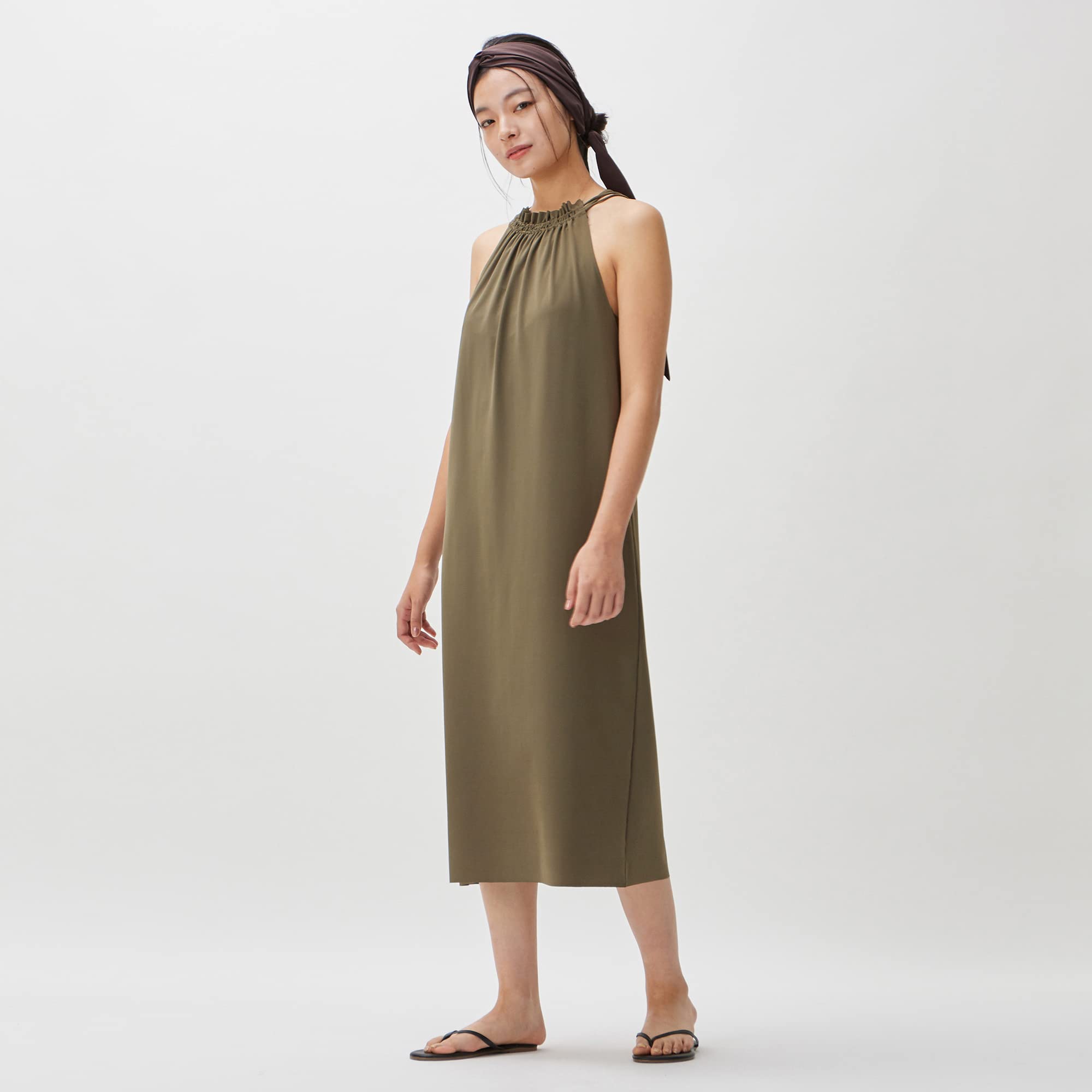 ワンピース melting gather dress melting gather dress / black