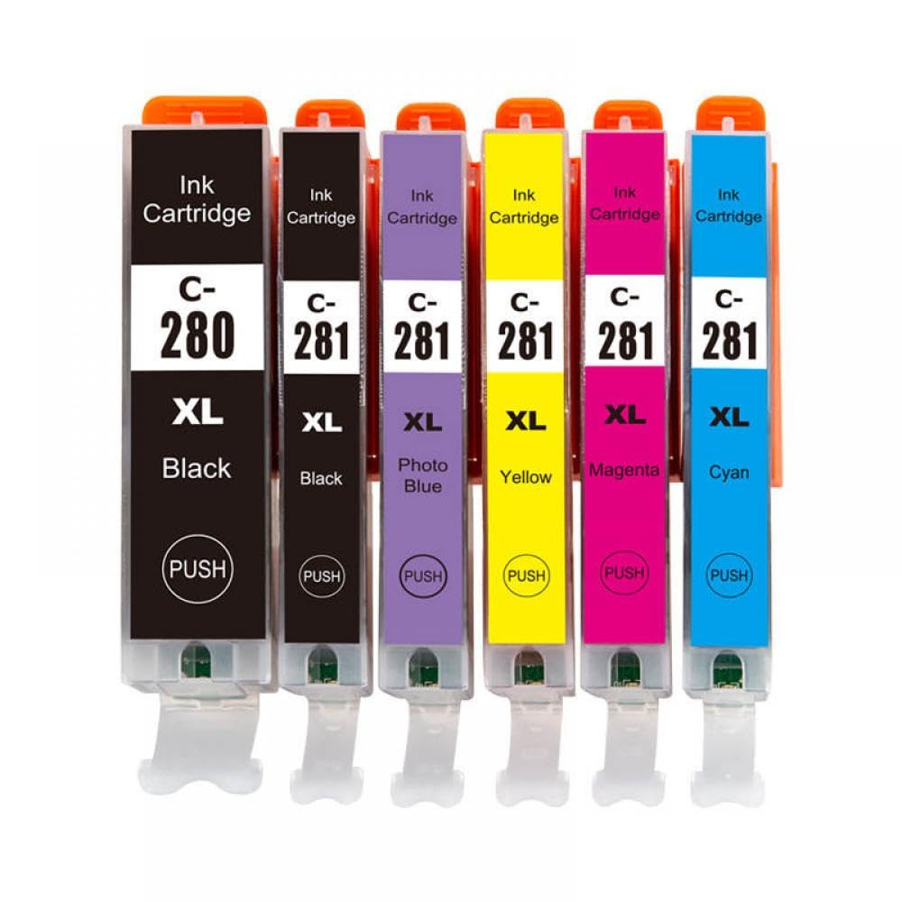 Cartouche encre PFI280 PGI280 CLI281 haute précision pour textes nets sur TR8520