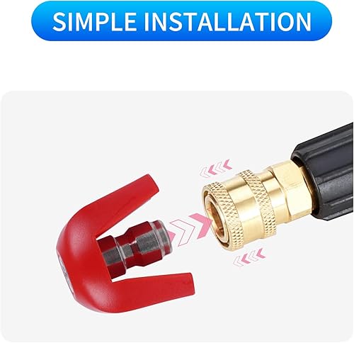 Miniatura 5 de SPX3000-TPS - Puntas para hidrolimpiadora, punta de boquilla para lavadora a presión para Sun Joe SPX 3000 y puntas universales de boquilla para