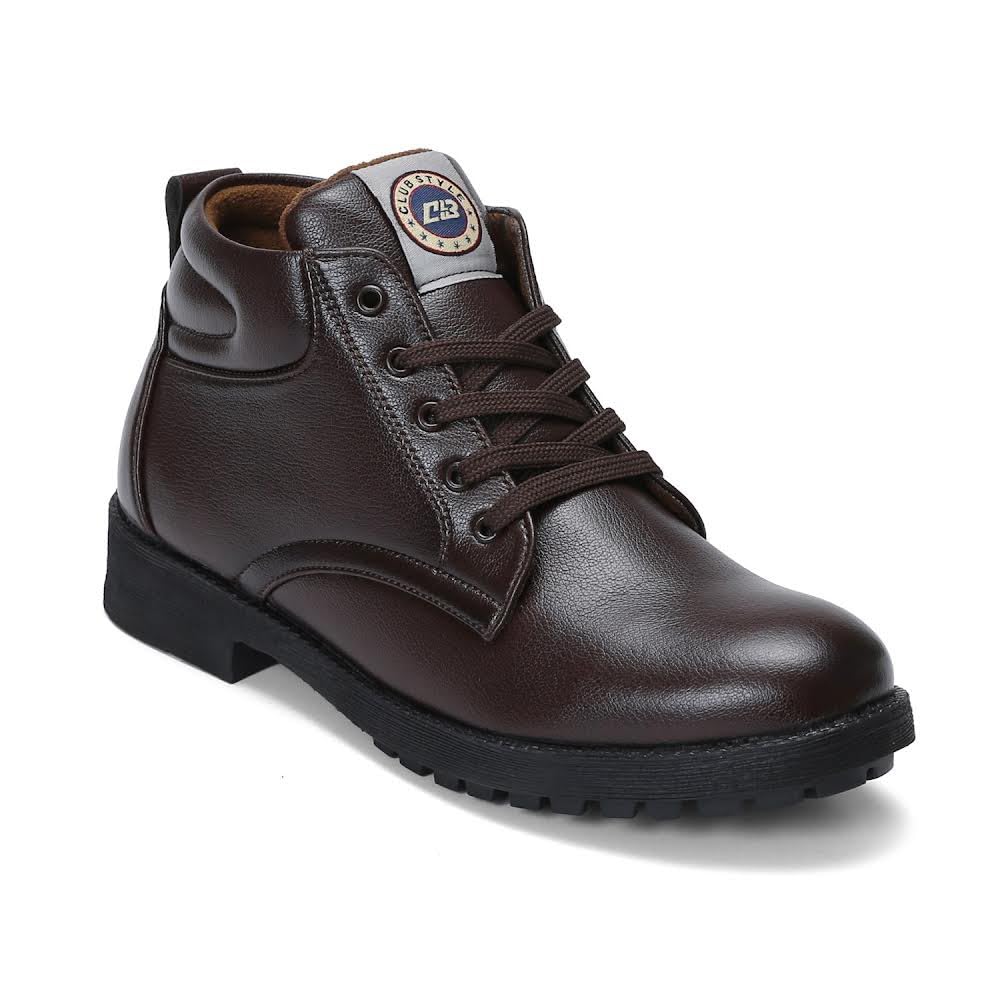 club style Men's Genuine Leather Mid Ankle Boots, Black, Genuine Leather, Formal and Casual, Anti-Slip, Block Heel, Lace-Up, Round Toe, Office and Outdoor-picture-12