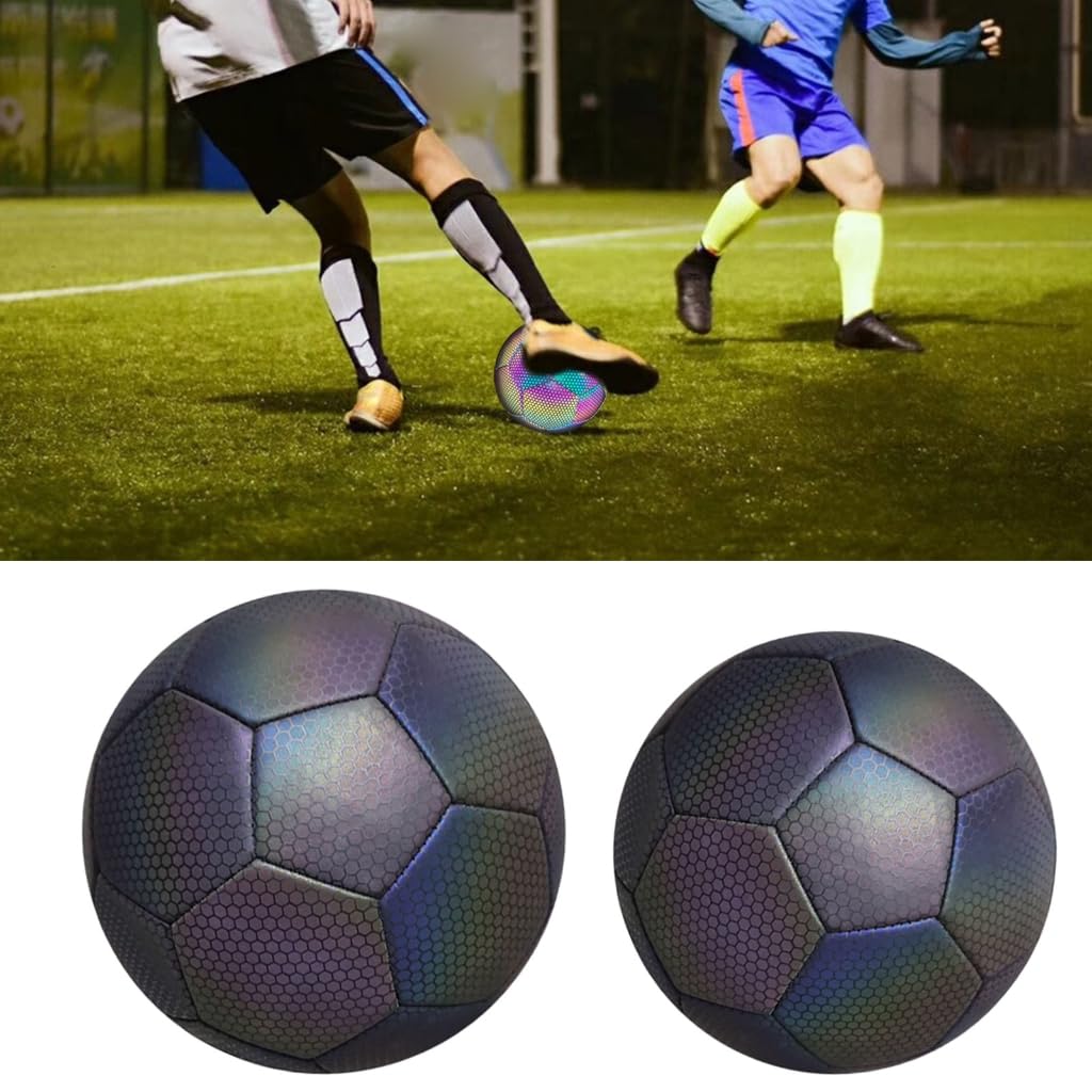 Palloni da calcio riflettenti incandescenti di dimensione 4 di dimensione 5 dei palloni da calcio di addestramento