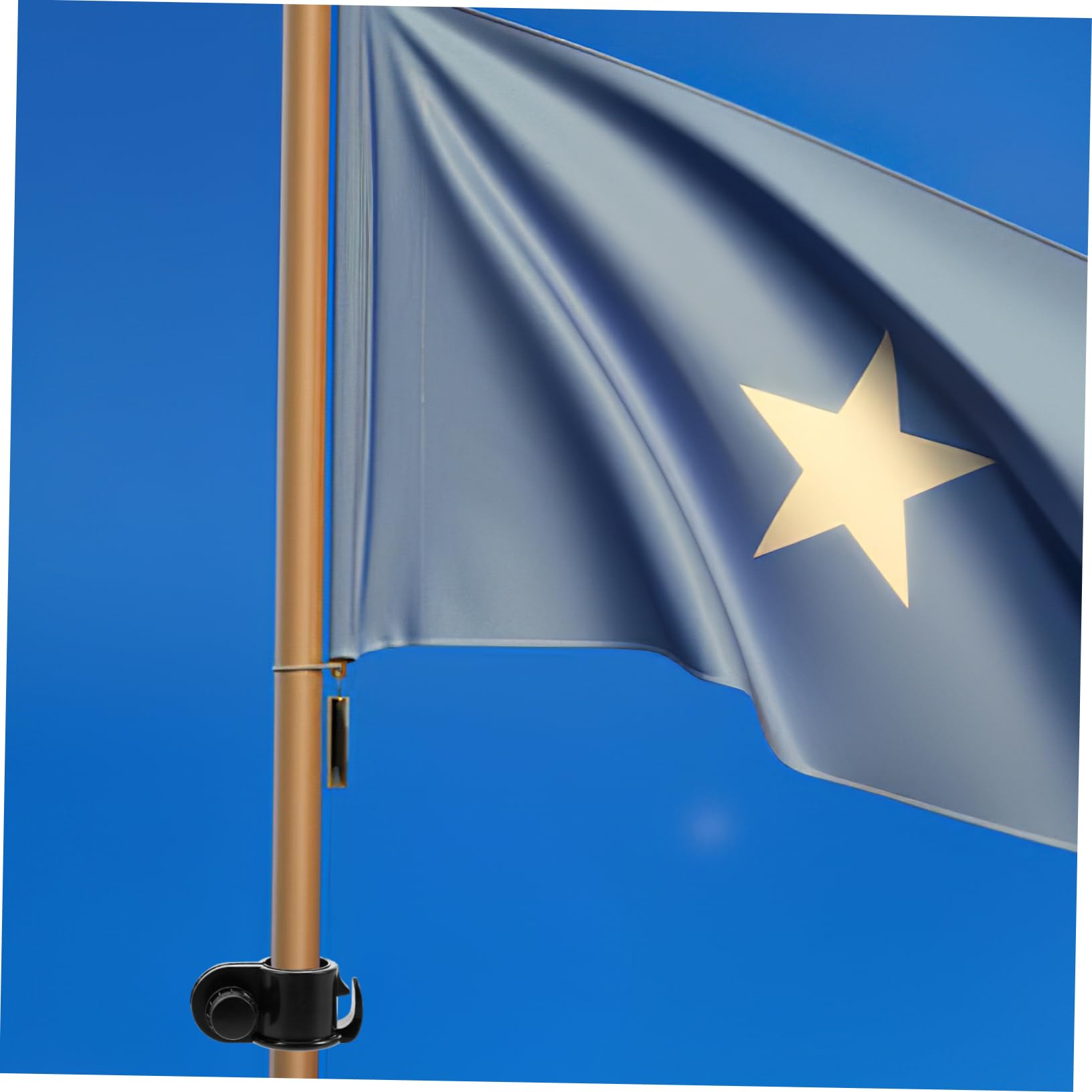 Kisangel 10pièces Clips De Mât De Drapeau Plastique Support pour Drapeaux De Plage Accessoires pour Mâts Extérieurs
