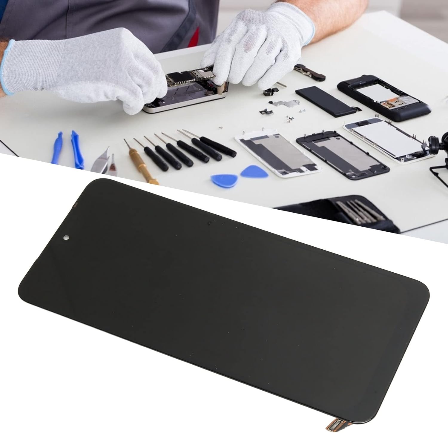 Dioche Premium Mobile Phone LCD Display Touch Screen Digitizer Assembly with Disassembly Tools for Note10 Note10S - Screen Replacement Repair Kit Compatible with Series