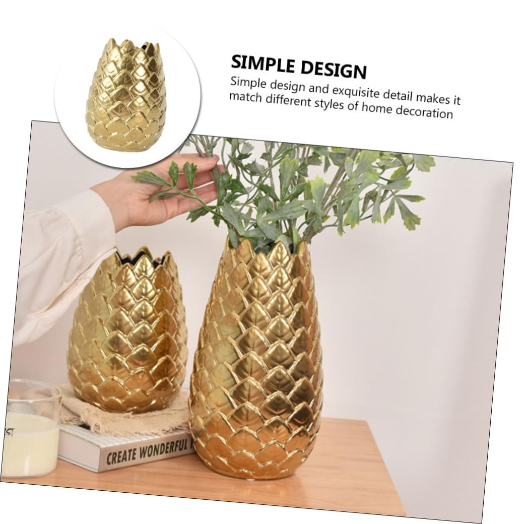 Hemobllo Jarrón Nórdico Sencillo de Cerámica Jarrón Elegante Hogar Contenedor de Flores Único y Delicado para Decoración de Salón