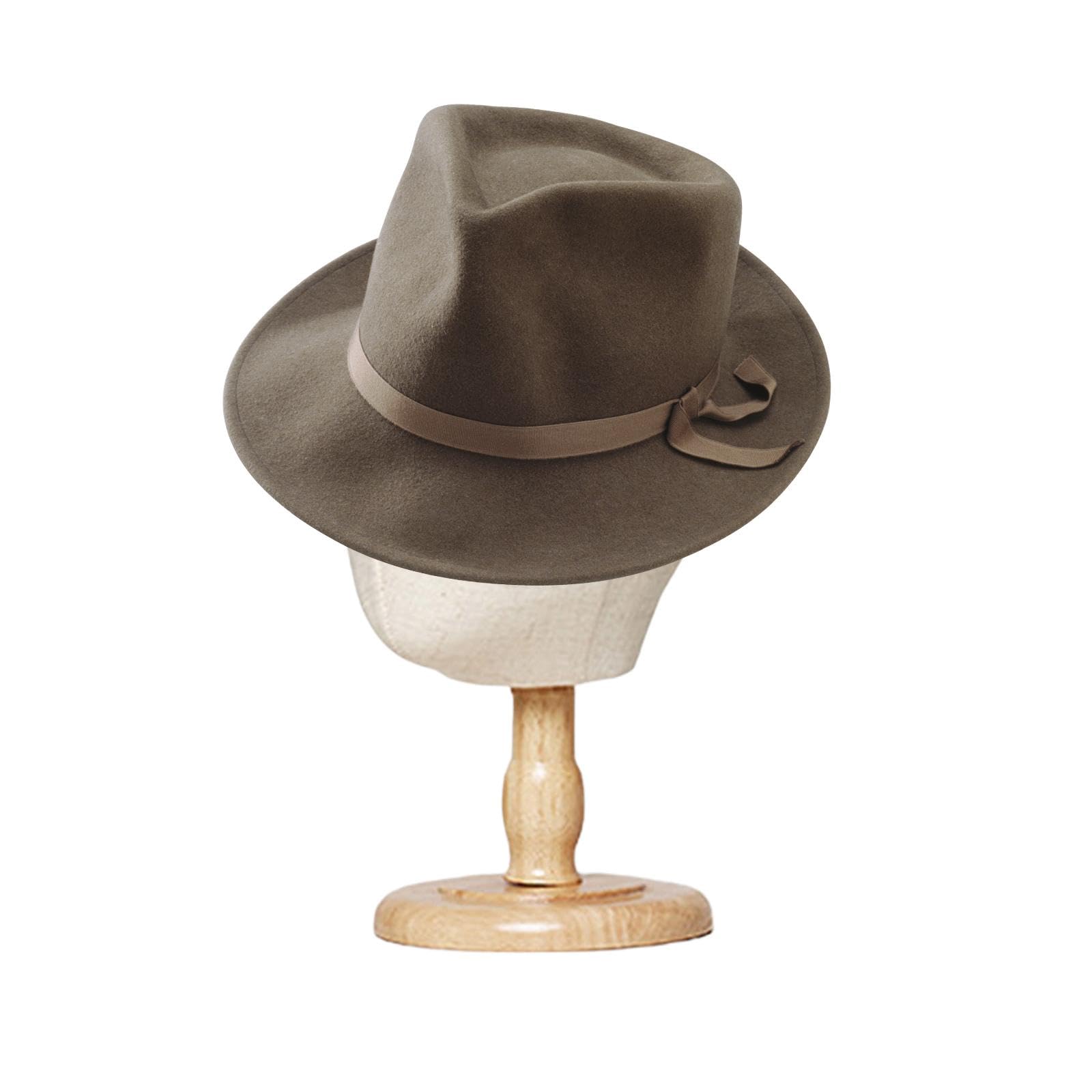 predolo Kinder-Mannequin-Kopf, Modell, Hut-Display-Kopf, stabil, mit Holzsockel für Styling, Trocknen, Friseur, Training, Zuhause, Salon und Reisen, Gesamthöhe 31 cm