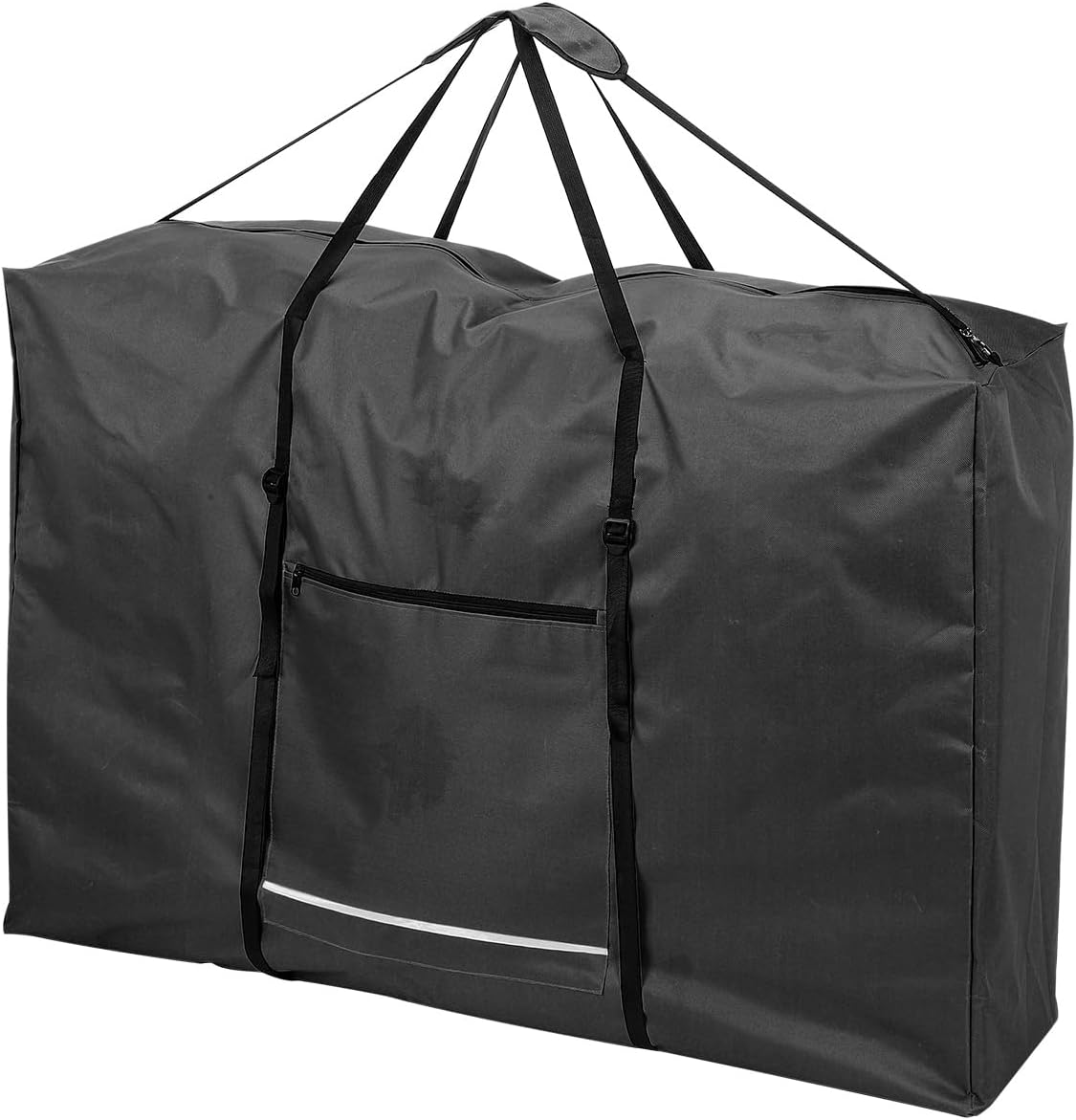 PATIKIL Folding Chair Carry Bag, 600D Oxford Heavy Duty Waterproof Camping Chair Storage Bag for Zero Gravity Chair Table Wheelchair, 43"L x 29"W x 11"T, Black
