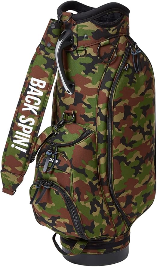 Amazon BACK SPIN! TOUR TYPE GOLF BAG CORDURA CAMOFLAGE/カモフラ/迷彩 丈夫 キャディバッグ カートタイプ Backspin