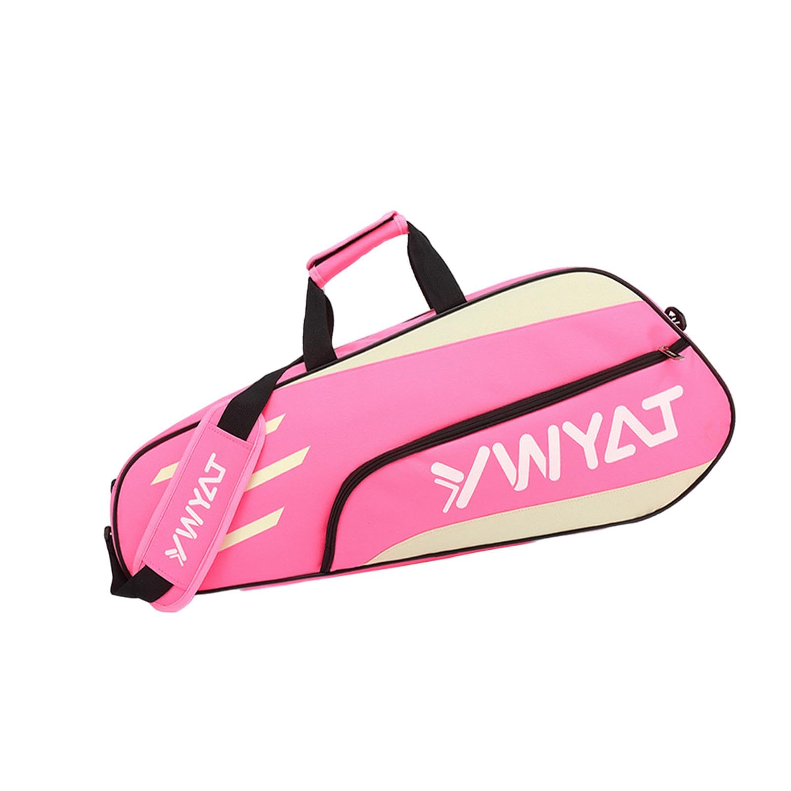 Badminton Racquet Bag Outdoor Sport Bag Zipper Closure Racket Carrying Bag Pink White | Bags | Tennis | Tennis & Racquet Sports-image-49