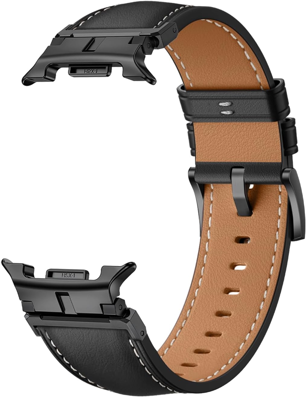 KnFISH Leather Band for Samsung Galaxy Watch 8 40mm 44mm Galaxy Watch 8 Classic 46mm Bands– 22mm Width Genuine Leather Samsung Watch 8 Wrap Fashion Light Galay Watch 8 Strap for Men