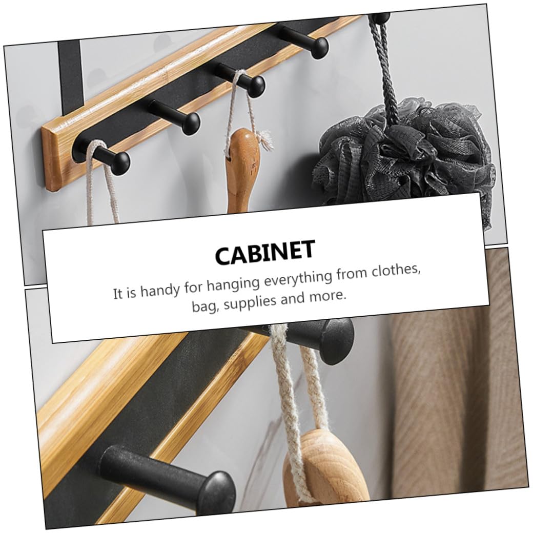 MAGICLULU Ganchos sin Perforaciones para Puerta, Perchero Negro de Aluminio | Colgador sobre Puerta, para Ropa y Bolsos, Armario y Garaje, Diseño Desmontable