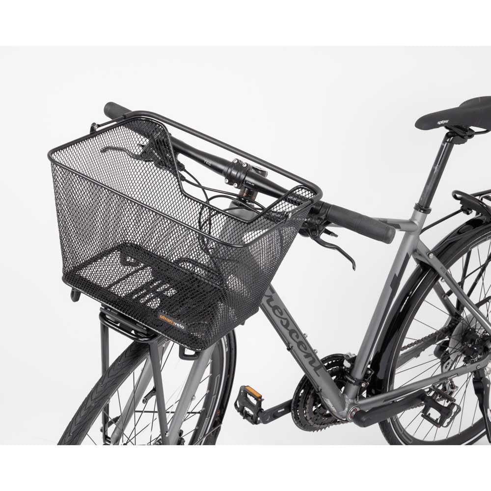 Atran Velo Atranvelo Daily - Cesta de Bicicleta Unisex para Adultos, Color Negro, Talla única