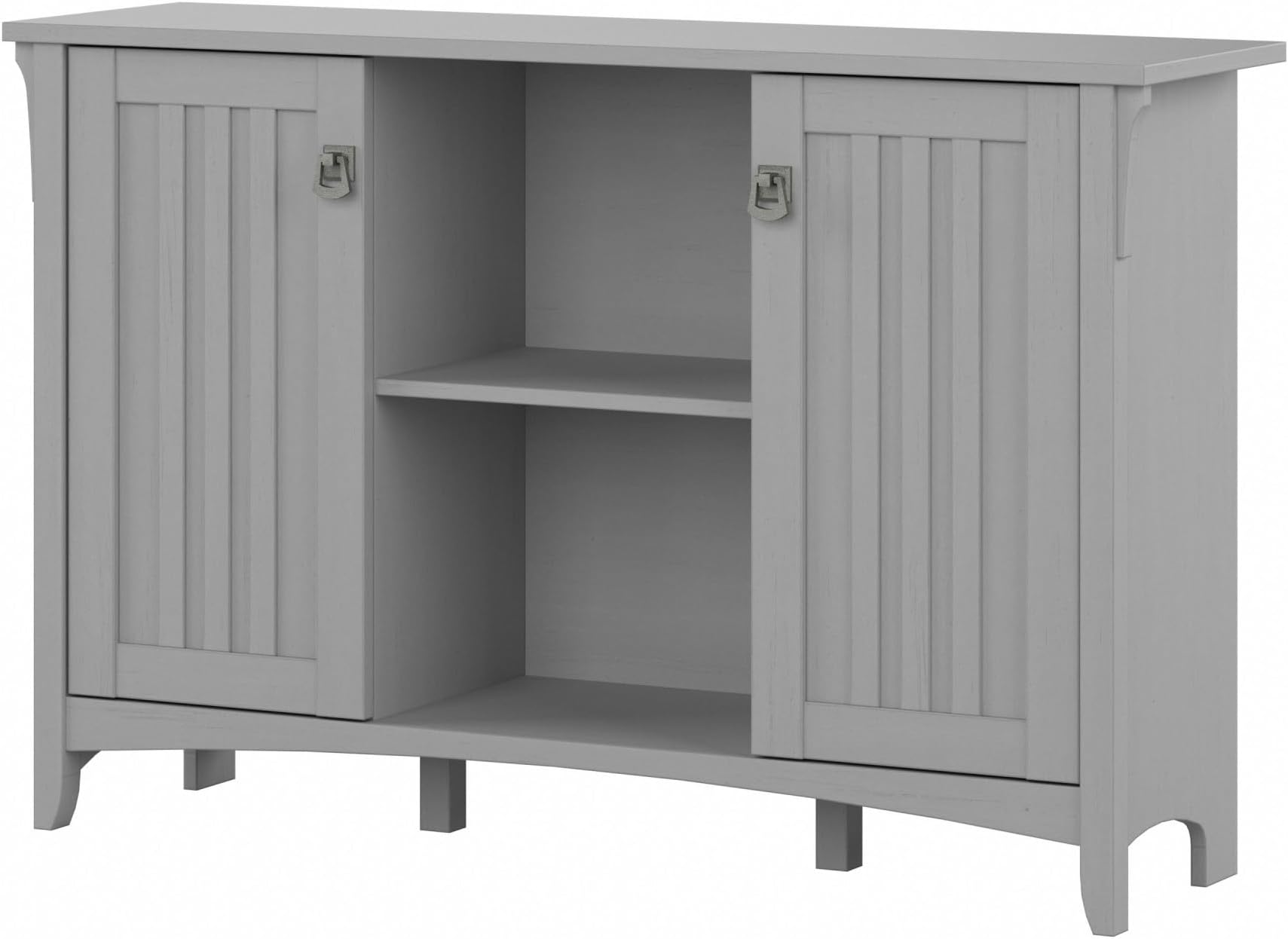 Bush Home Salinas Accent Storage Cabinet with Doors and Shelves, Farmhouse Cabinet Buffets & Sideboards