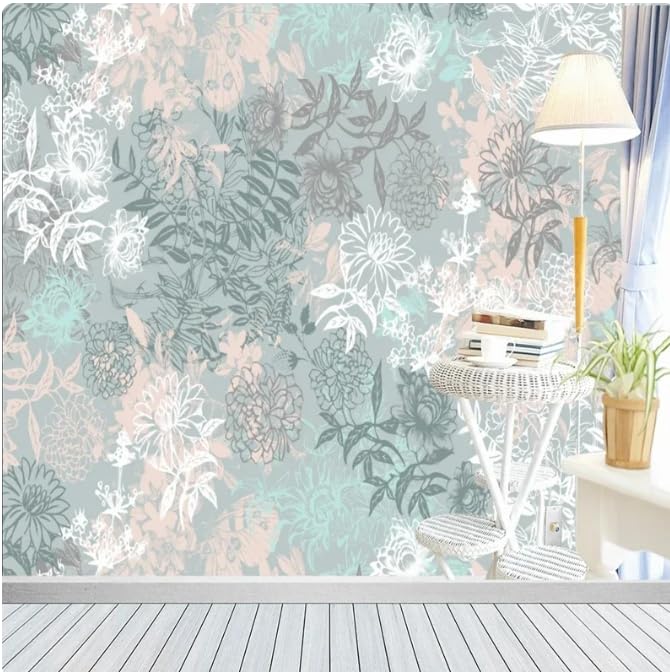Papier peint 3D feuilles salon chambre déco murale tv 300x210