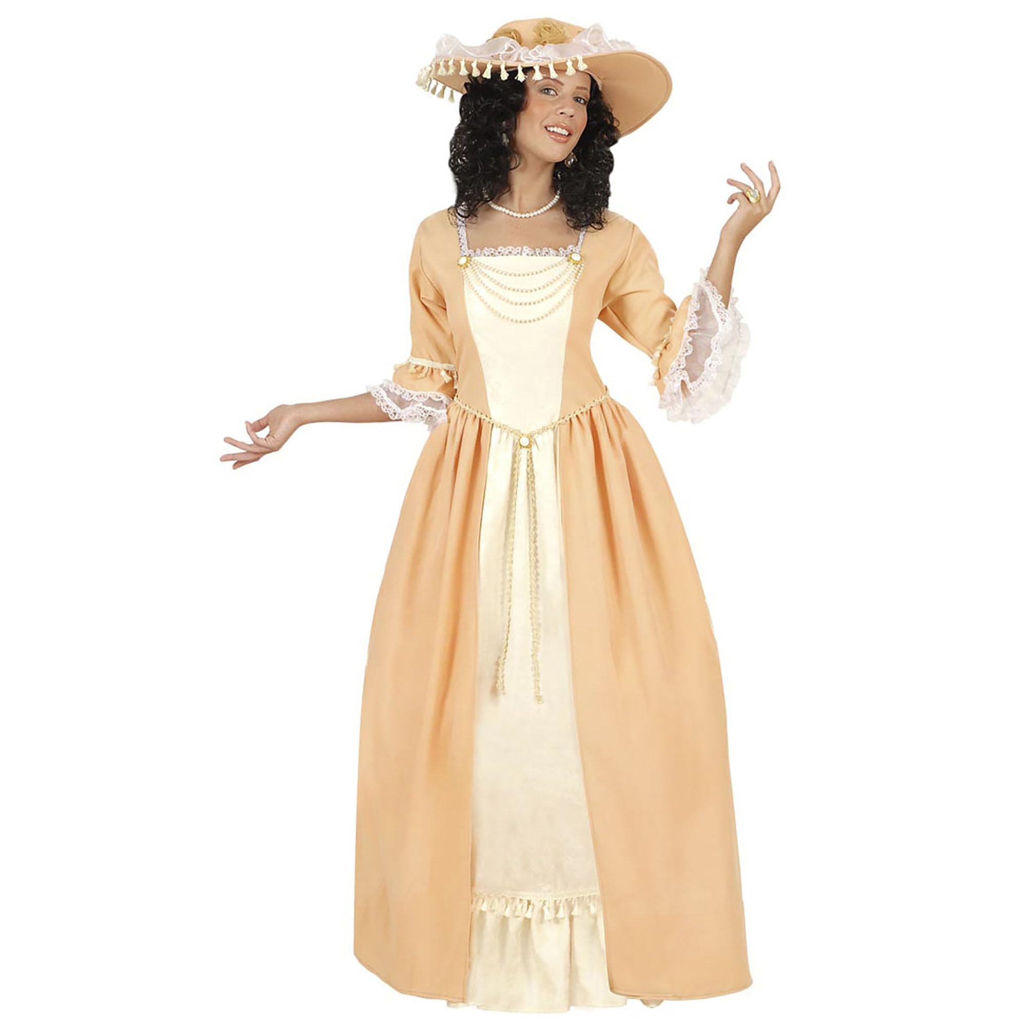 W WIDMANN MILANO Party Fashion - Costume dame de cour, robe victorienne, vintage, rétro, 19e siècle, déguisements de carnaval