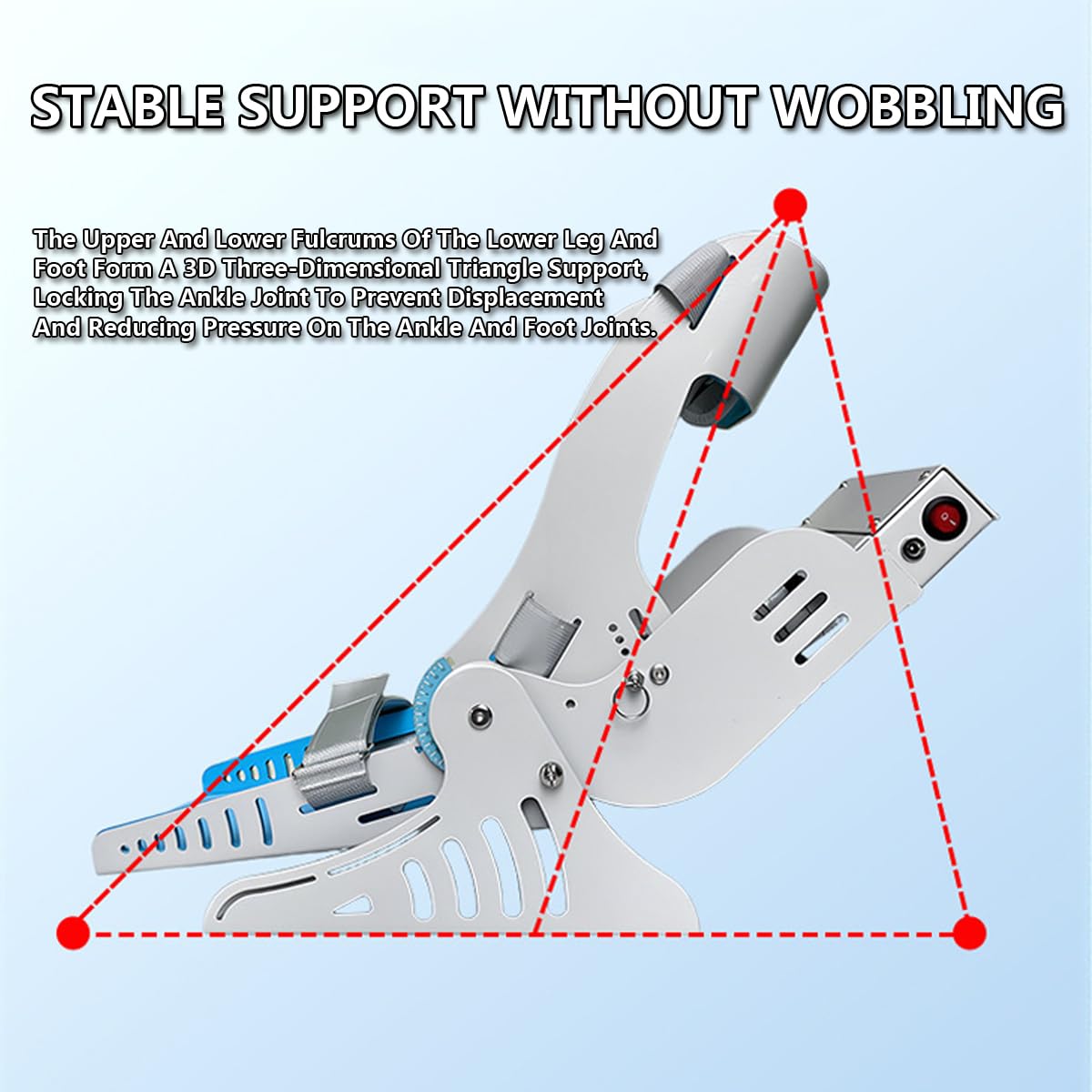 Electric Ankle Strengthener Trainer - Sprzęt do rehabilitacji stóp z pilotem, pełne ćwiczenie kątowe dla skutecznego wsparcia ruchu kostki i stopy