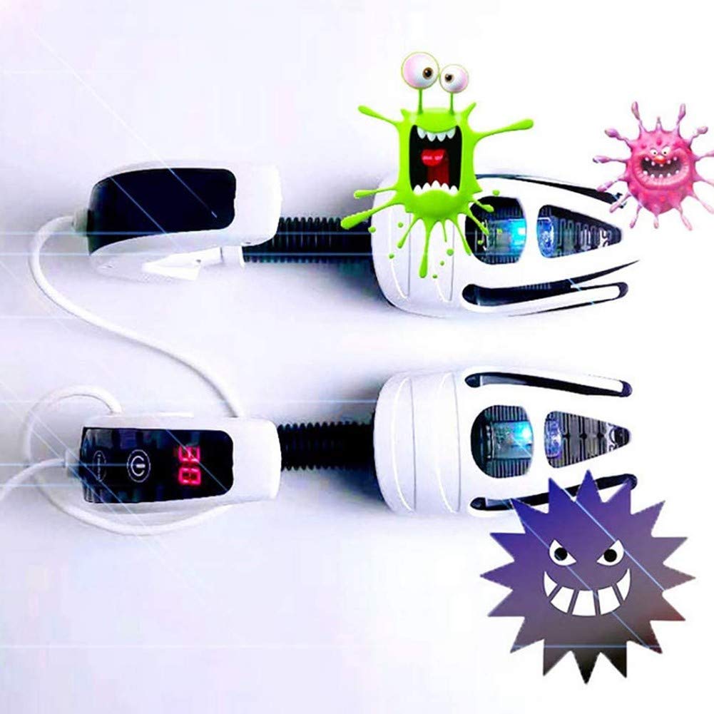 Secador De Botas con Esterilización UV, Desodorizante Doméstico Desinfección Secadora De Zapatos UV para Zapatos De Cuero/Zapatos Deportivos/Botas De Nieve/Zapatillas Secador De Zapatos Eléctrico Po