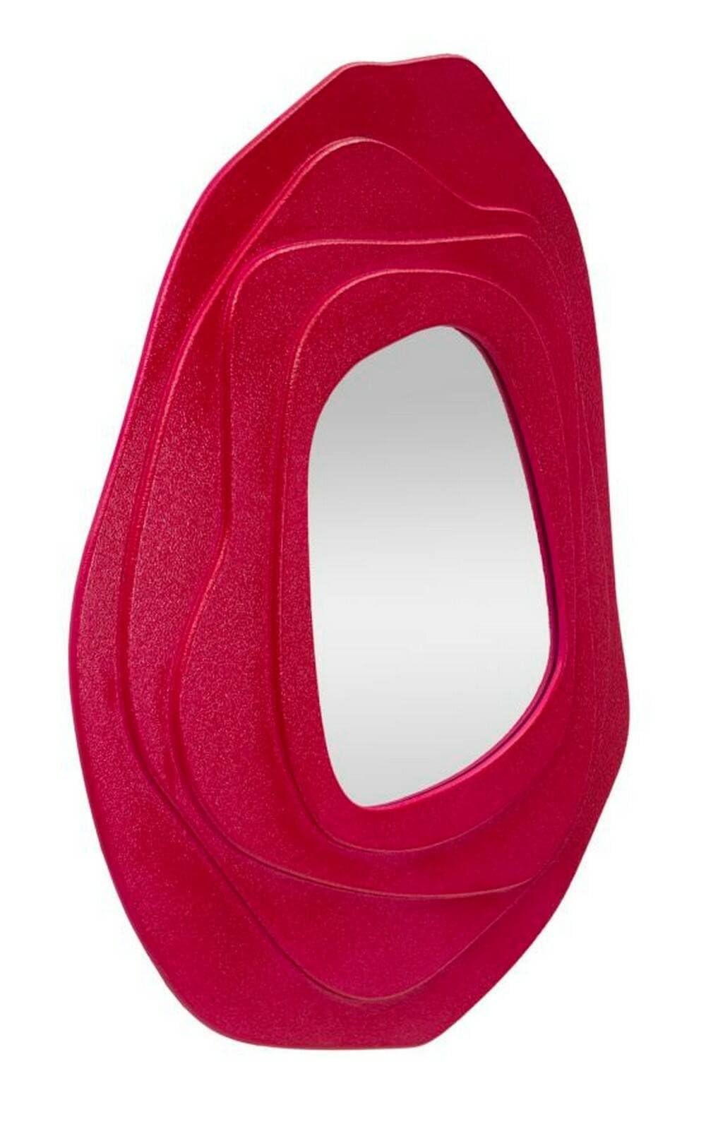 Dmora - Specchio Piracicaba, Specchiera, Articolo d'arredo a muro, Decorazione con specchio, 90 x 4 h97 cm, Fucsia