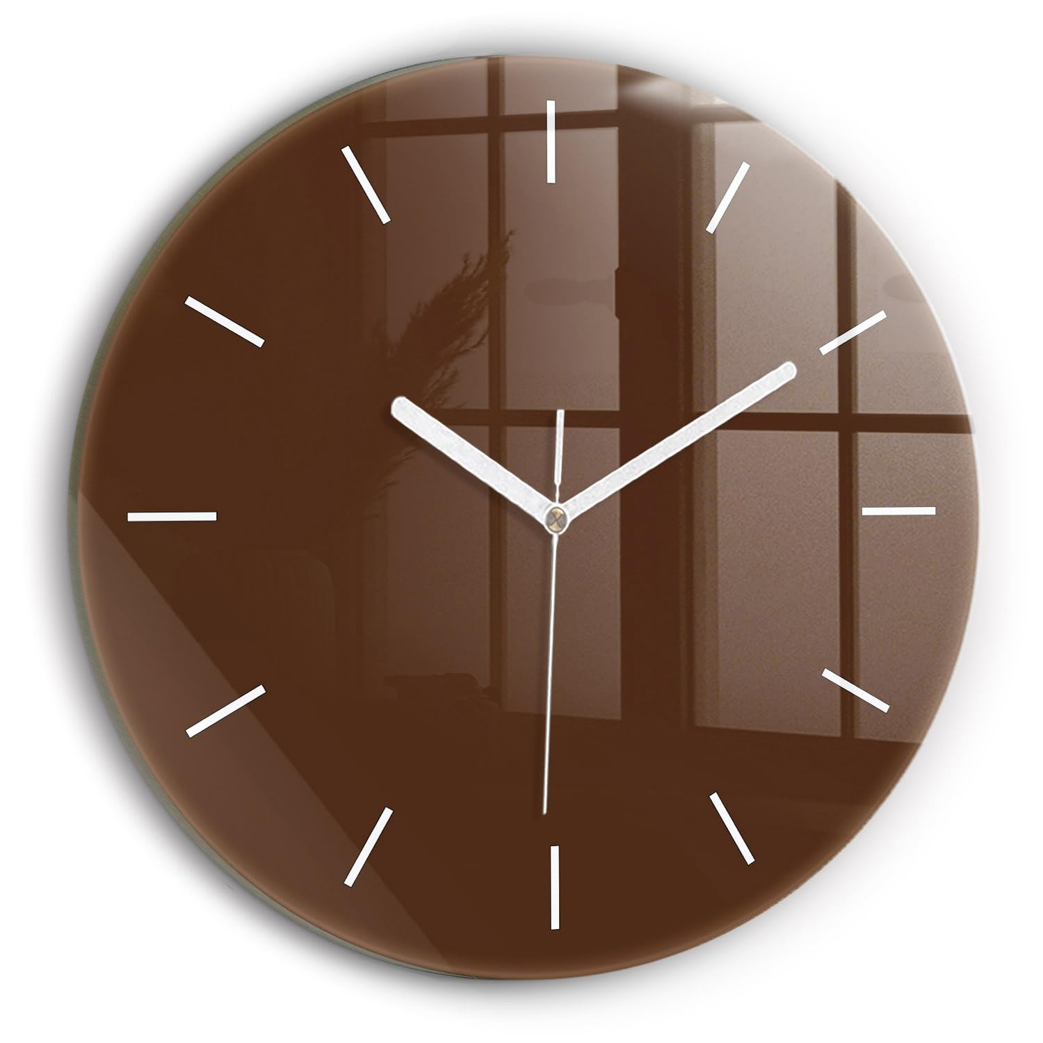 Horloge murale silencieuse Wallfluent 30 cm pour éliminer le tic-tac