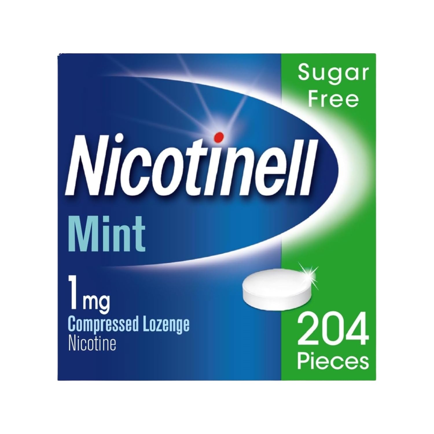 Nicotinell Mint Sugar-Free Lozenge 1mg – 204 Pieces | Stop Smoking Aid | NRT