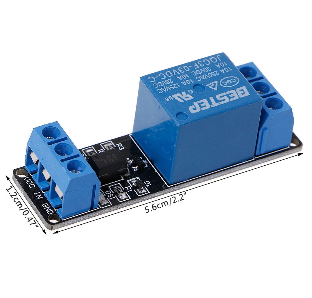 APKLVSR Module Relais 1 Canal 3V/3.3V Optocoupleur - Carte Commande Isolée Pour Arduino Raspberry