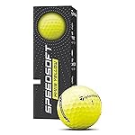 TaylorMade SpeedSoft Golf Balls (Hi-Vis Yellow, 3pk) 1 Sleeve 2024