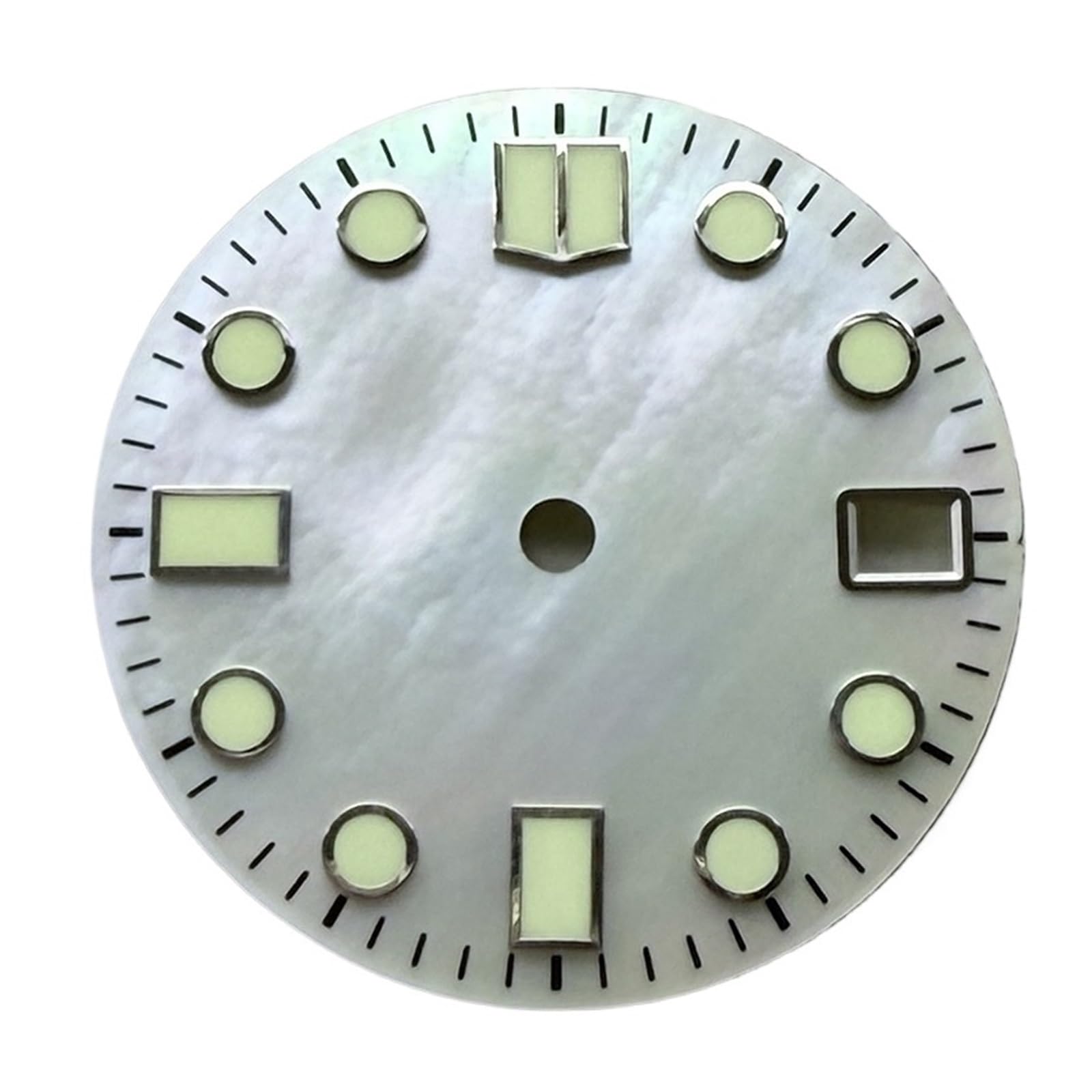 Shell Lustre C3 Zielona świecąca tarcza 28,5 mm do akcesoriów zegarków z mechanizmem NH35A