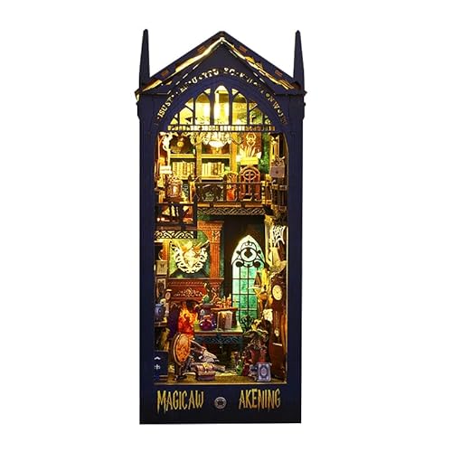 Book Nook - Magic Market (18,3 x 11 x 27 cm) con movimento e musica