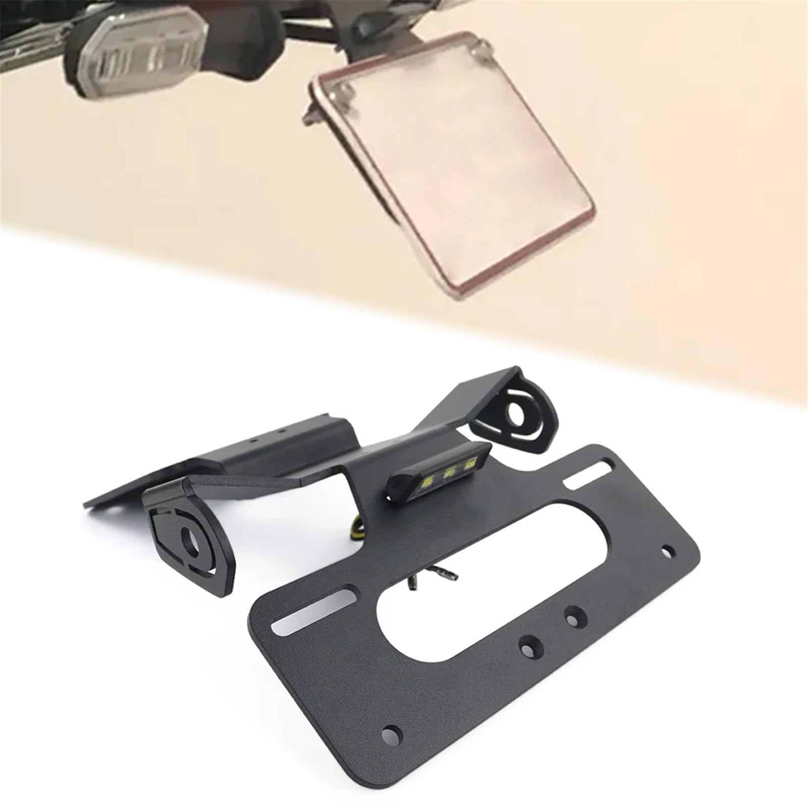 Compatibile Con Per Z650RS 2021-2024 Motocicletta Posteriore Coda Ordinata Portatarga Kit Eliminatore Staffa Di Registrazione Attacco Targa Moto