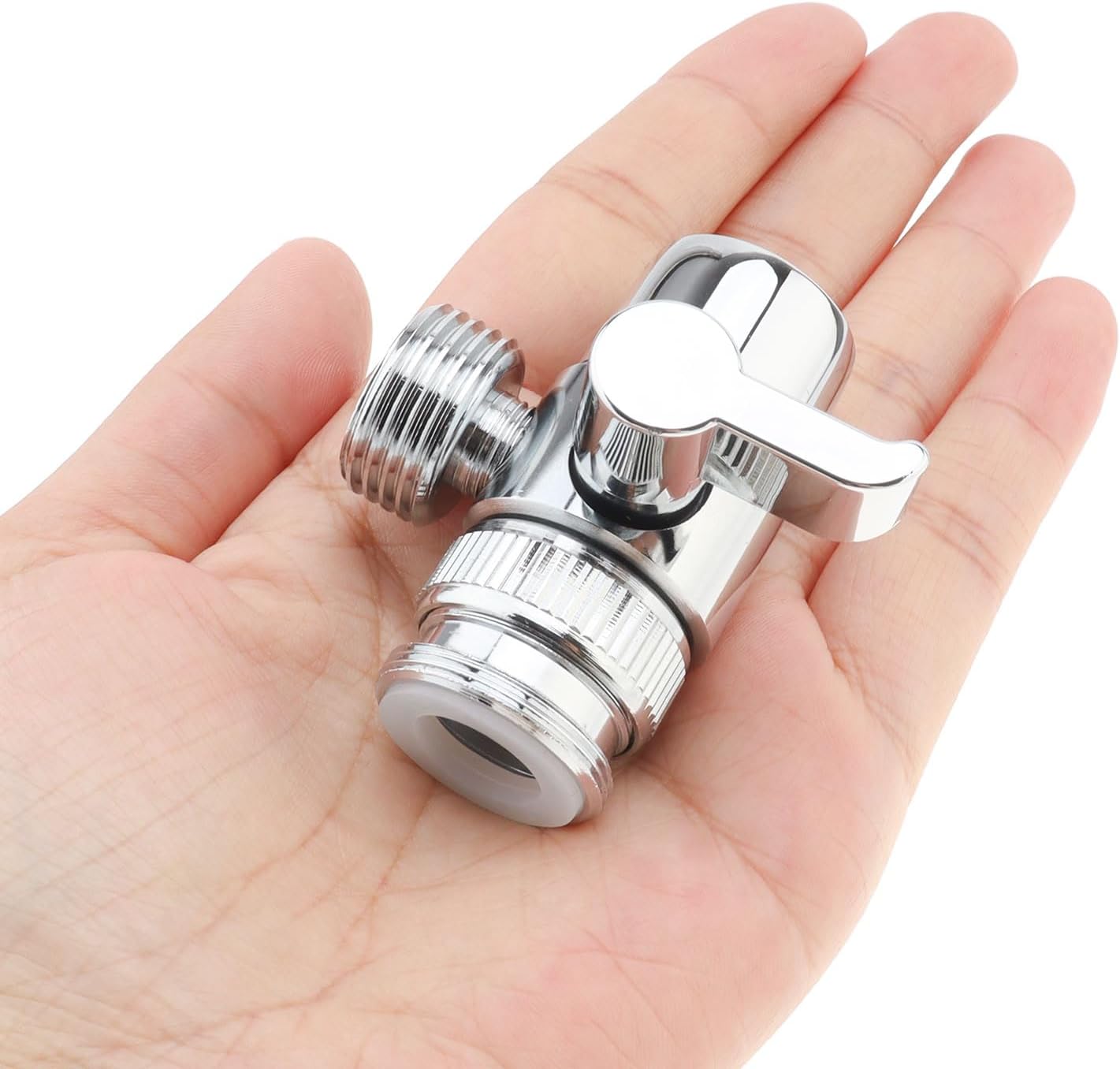 Sink Faucet Diverter Valve, PNXKTXO Sink Valve Diverter Faucet Splitter for G1/2" Shower Hose, Kitchen, Bathroom Replacement Part Adapter M22 X M24