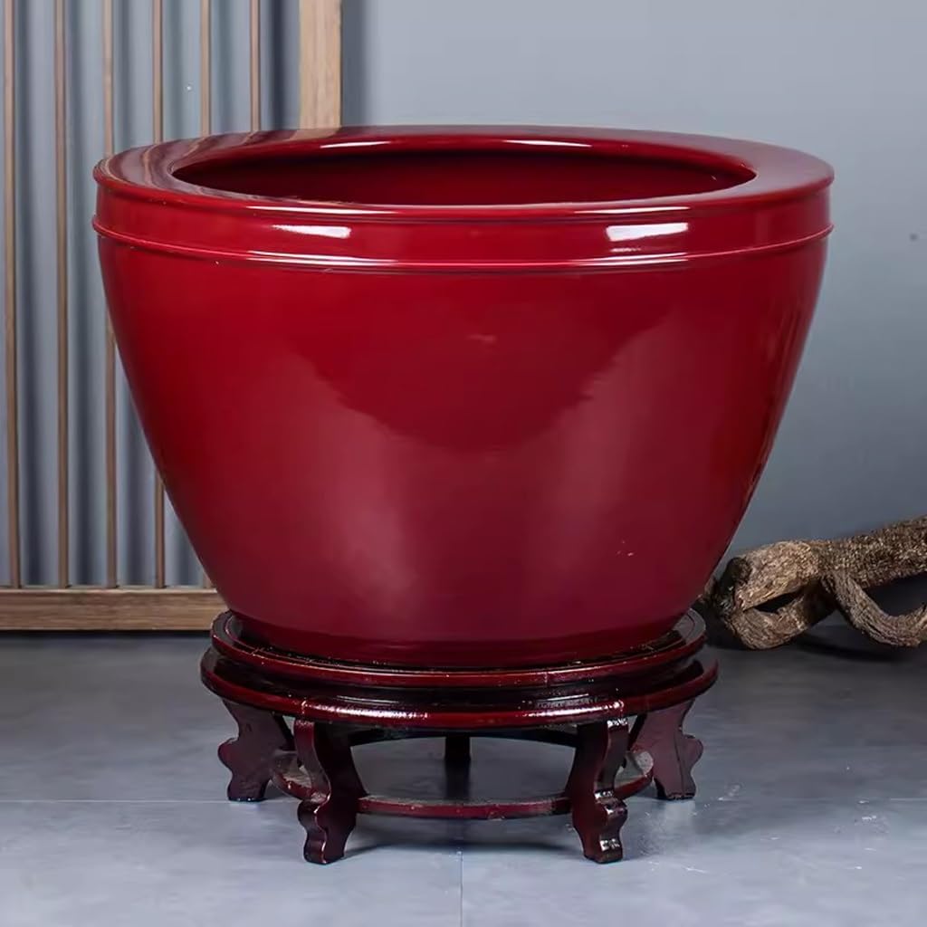 Tanque Peces Acuario Patio al Aire Libre, jardín, Lirio de Agua, Planta Loto, Lavabo, Sala Estar, Pasillo, decoración, pecera | 41cm
