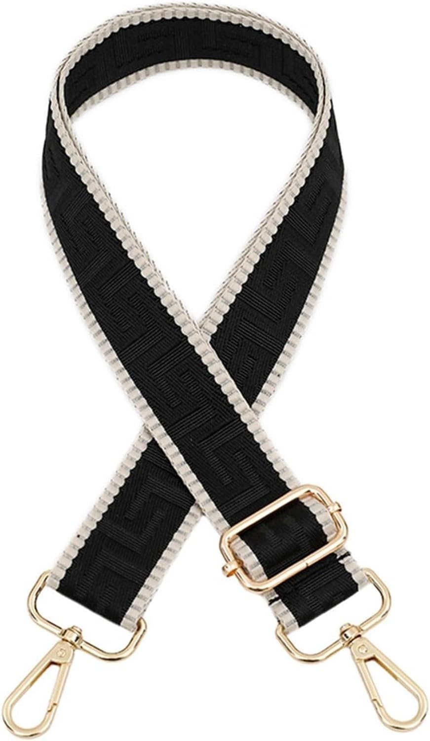 XIUNYIE Bag Strap Bag Straps for Crossbody Handbags Adjustable Belt Bags Replacement Shoulder Straps Accessories for Women Wide Strap for Handbags Gold Buckle Red, Black, Gold buckle