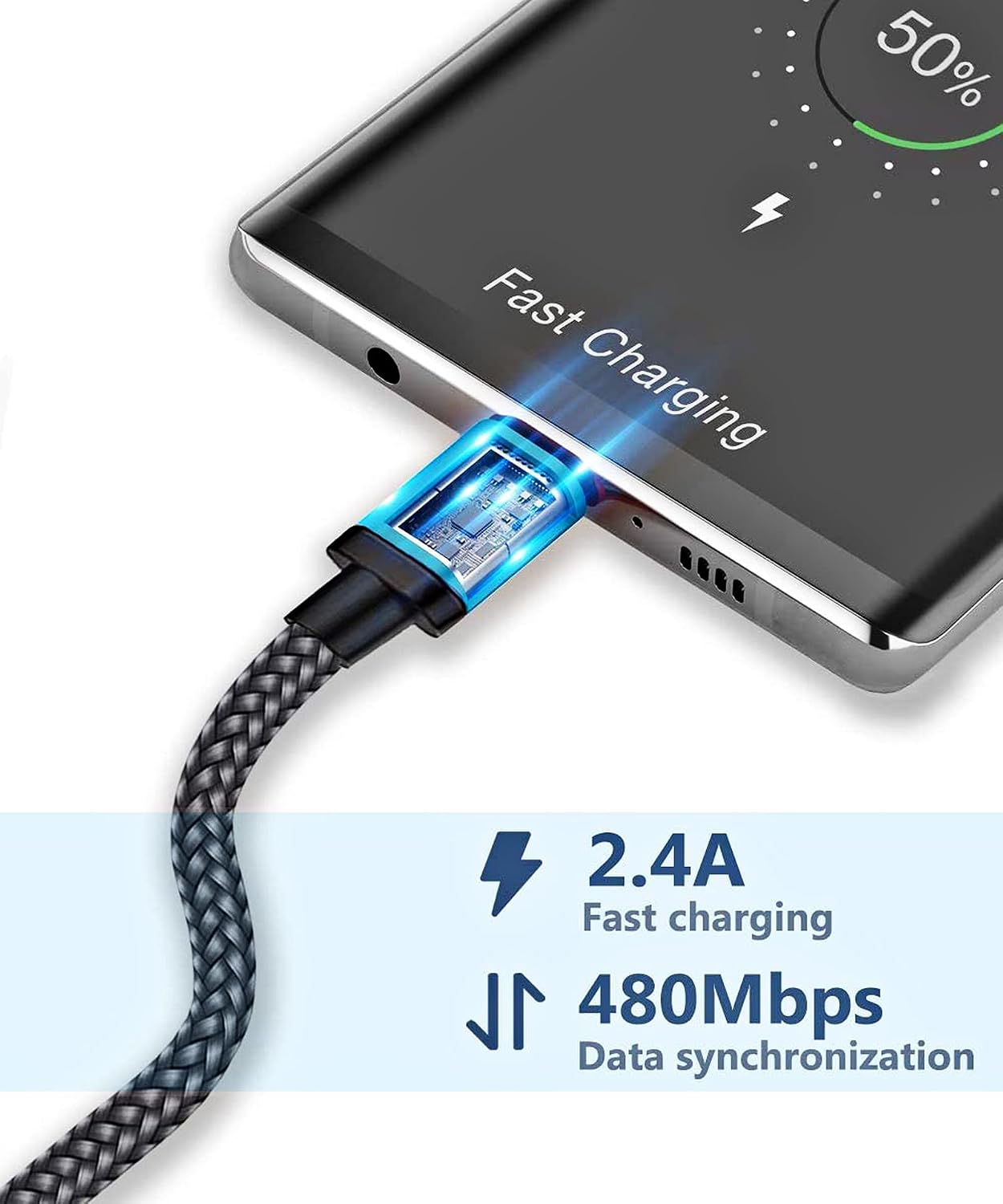 iPhone Charger Cable [MFi Certified] 3pack[3ft/6ft/10ft] Nylon Braided Lightning Cable, Phone Charging Cord Compatible with iPhone 12 Pro Max 11 Pro Xs XR X 8 7 6S 6 Plus SE 5S,iPad