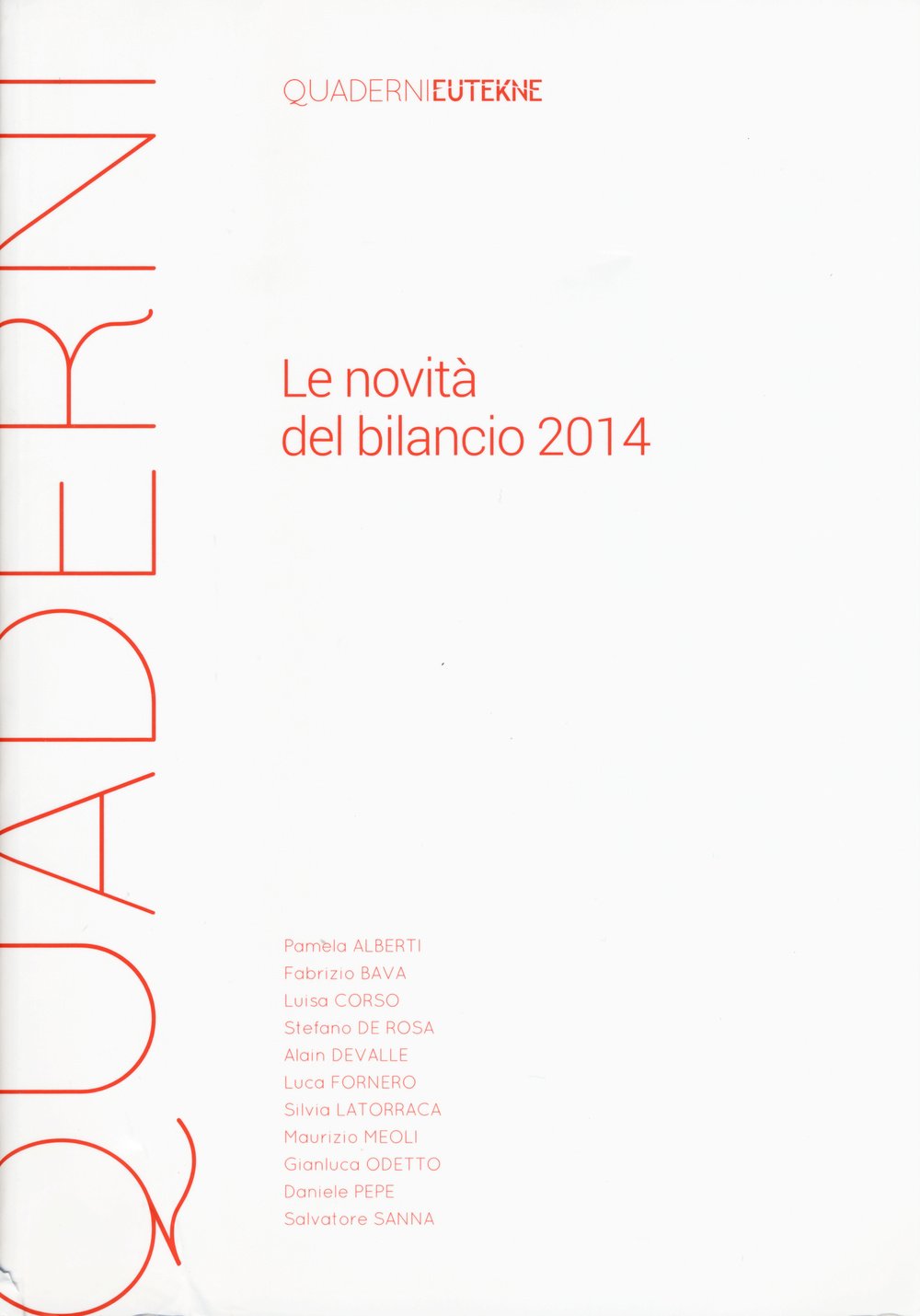 Le novità del bilancio 2014