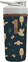 Vista 70 de Funda aislante de neopreno para botella mezcladora de proteínas Sok It BotlSok (Jardín inglés de picnic, se ajusta a botella mezcladora de 28 oz)