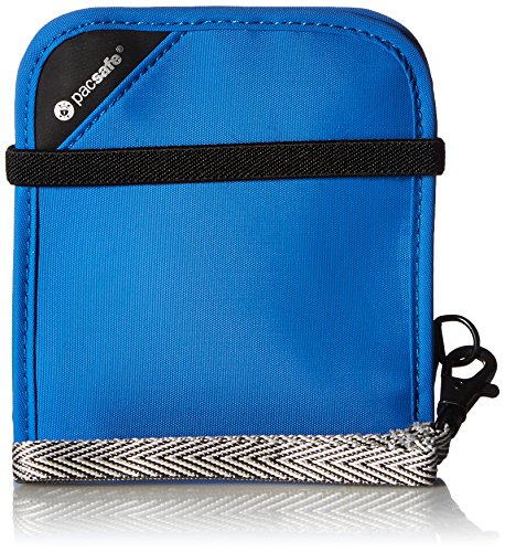 Pacsafe Rfidsafe V100 Anti-theft Blocking Bi-Fold Wallet, Blue