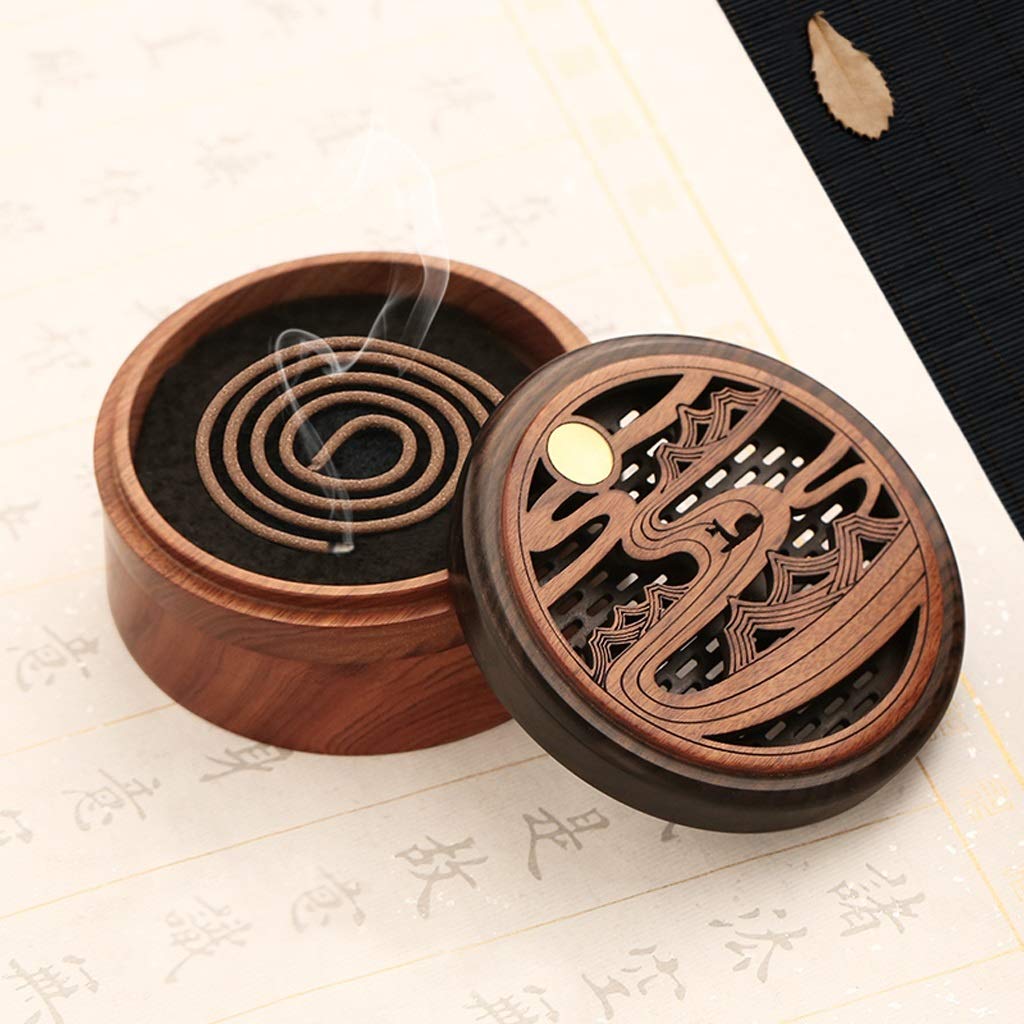 Räucherstäbchen Halter Zen Holz Tragbare Räuchergefäss Innen Haushalt Weihrauch Box Raumduft Diffuser Räucherstäbchenhalter