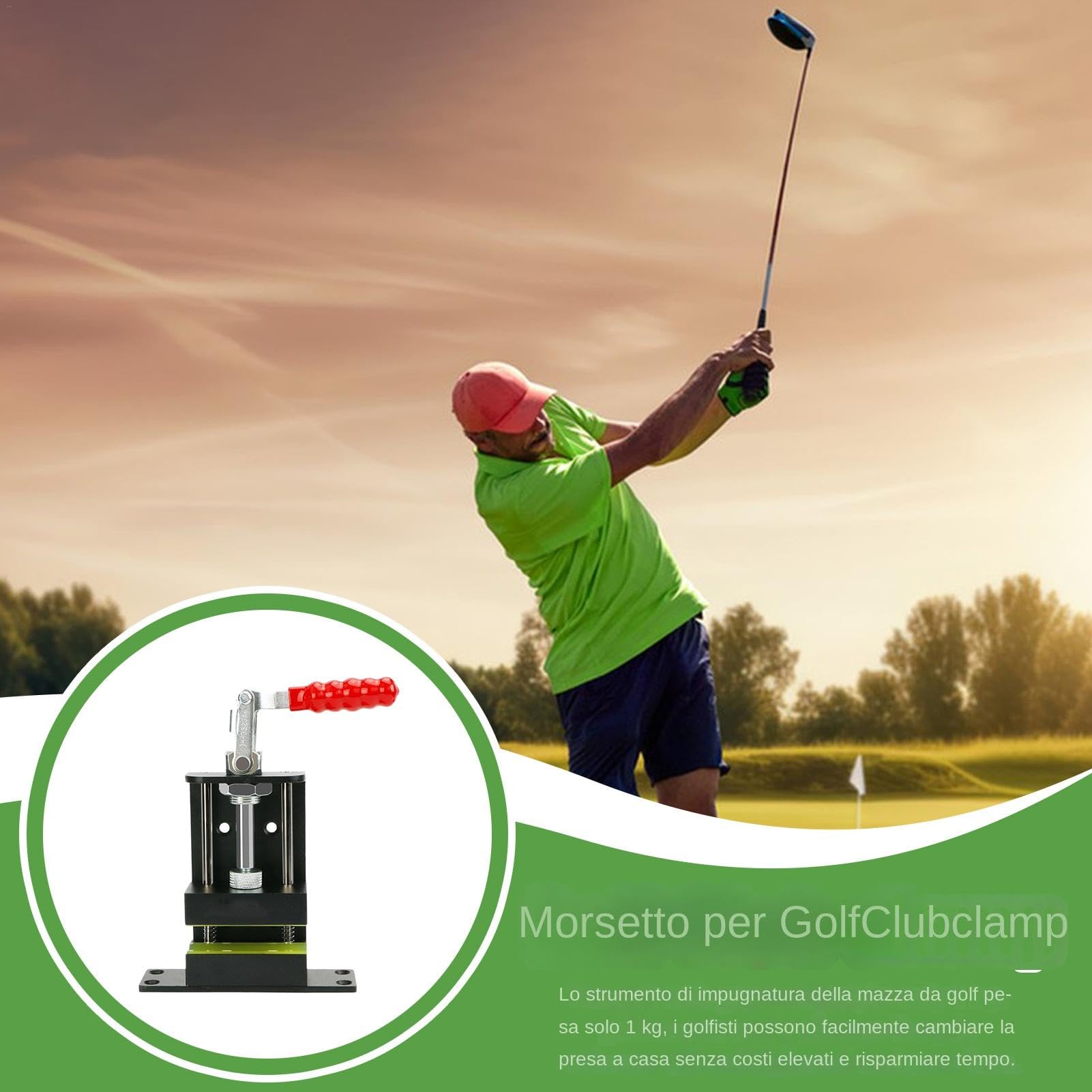 Morsetto per mazza da golf, Morsetto per morsa per mazza da golf - Sostituzione rapida 'impugnatura del morsetto 'albero,Strumento di presa professionale per morsa per club, stazione di presa per golf