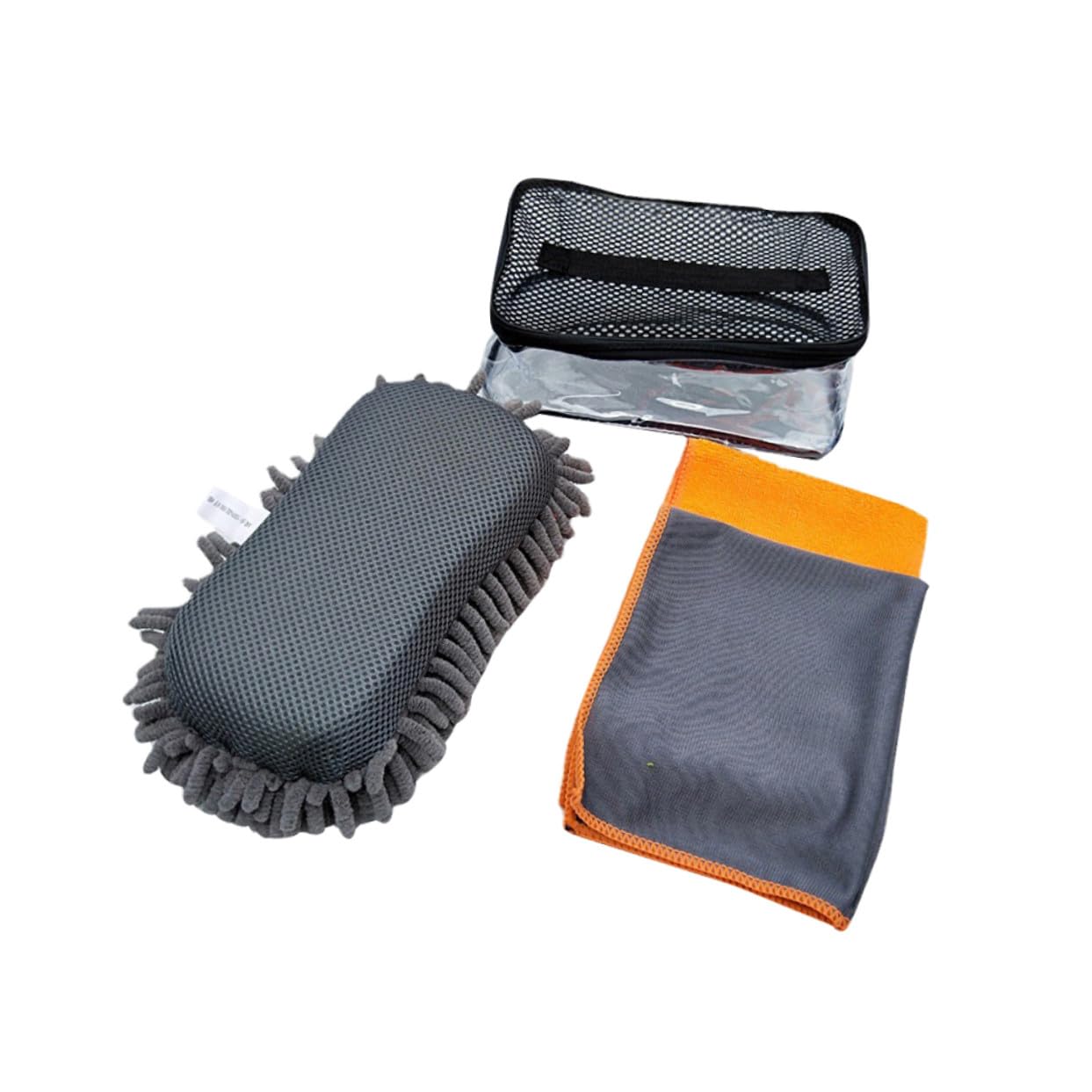 Multifunktionales Auto Reinigungsset mit Schwamm und Tuch Tragbarer Autopflege Schwamm für Outdoor Einsatz und Innenraum Reinigungstools für Effektive Fahrzeugpflege