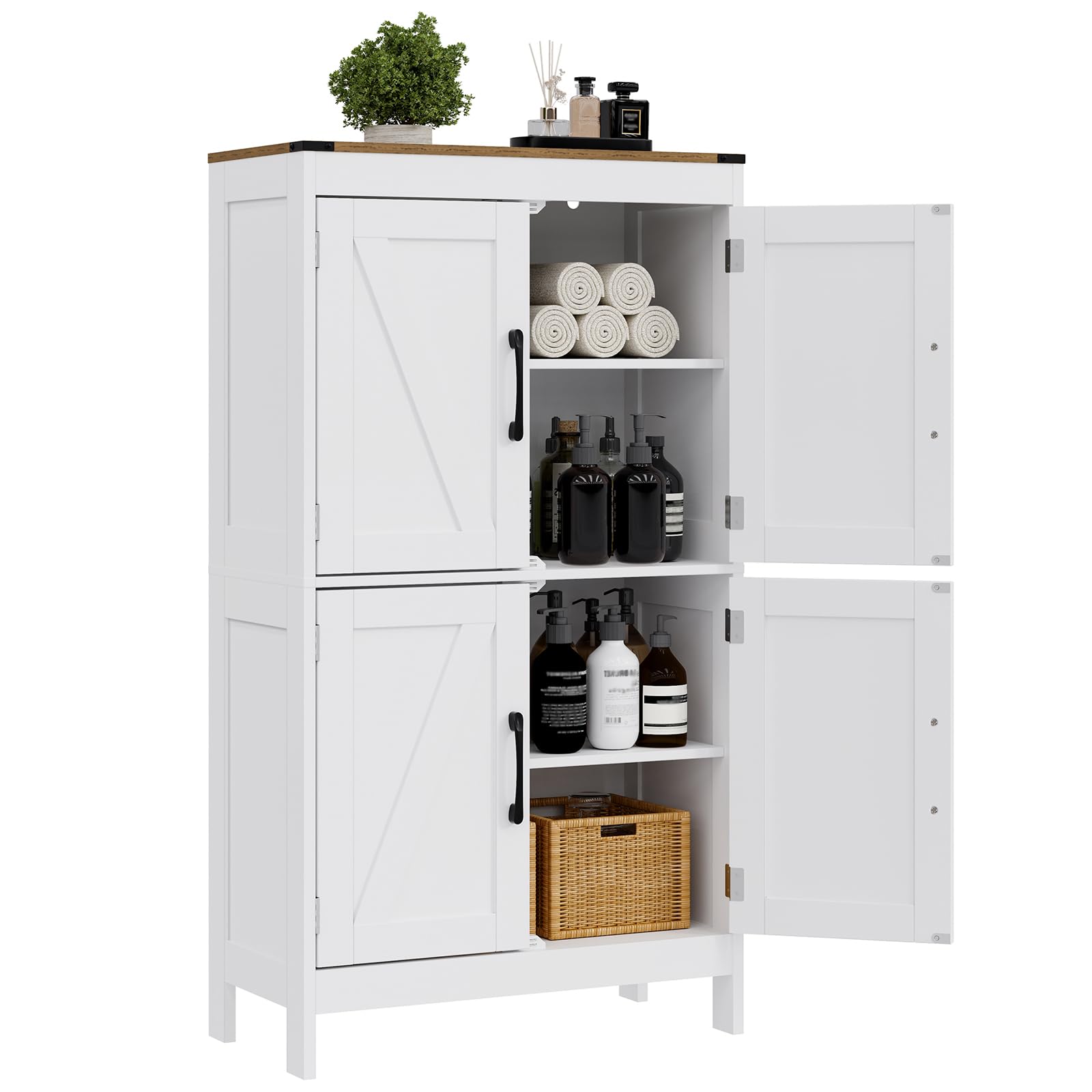 Mufico Bathroom Floor Storage Cabinet